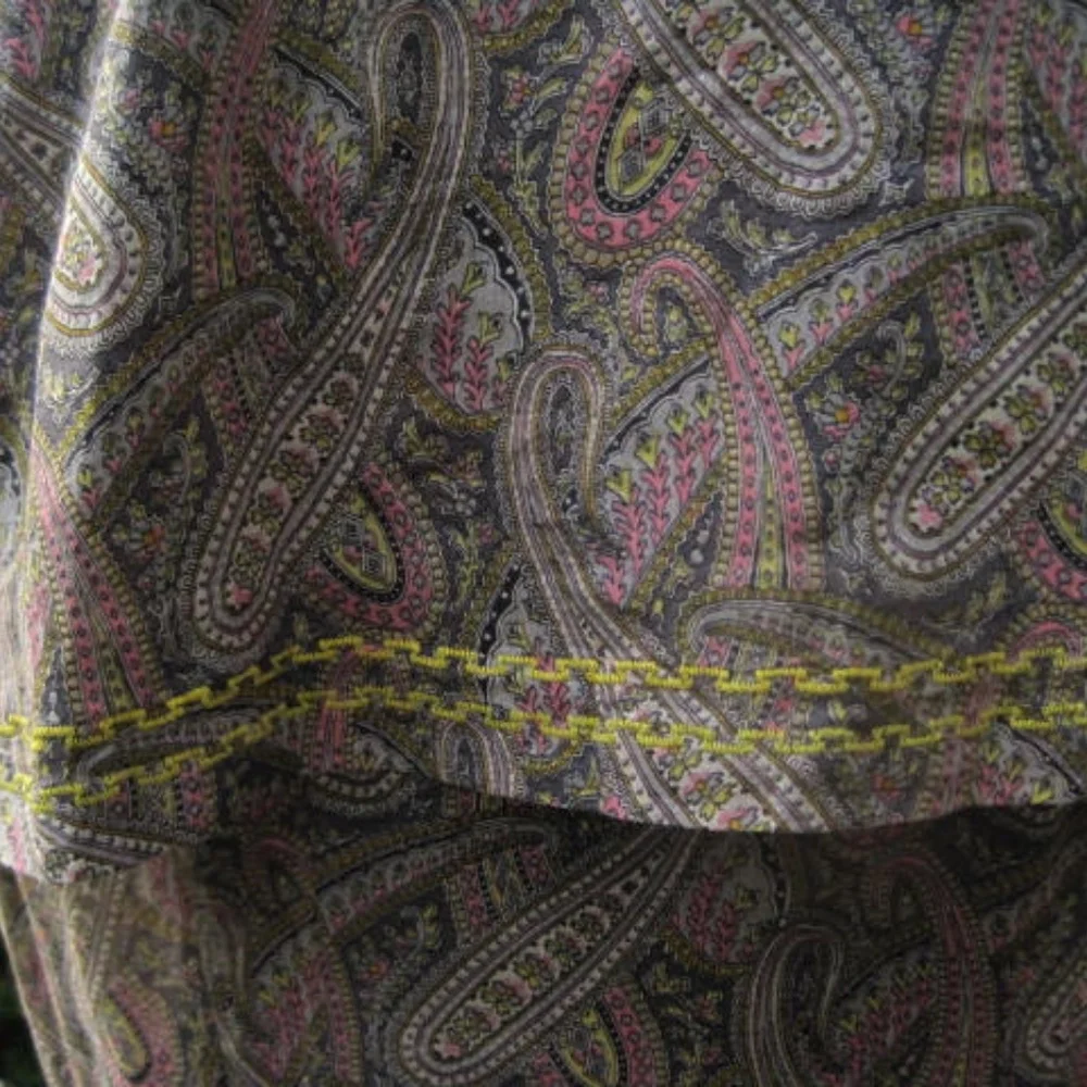 Vintage handmade rare large  summer Madmen dress - Picture 6 of 9